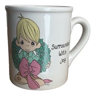 Precious Moments  ENESCO  Christmas Mug "Surrounded By Joy"  Vintage - 1994.